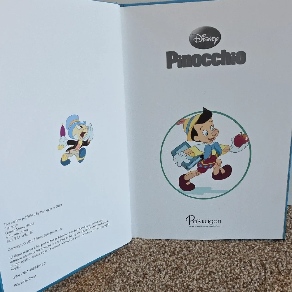 Disney Classics Pinocchio And Peter Pan Storybooks - Die Cut Covers
